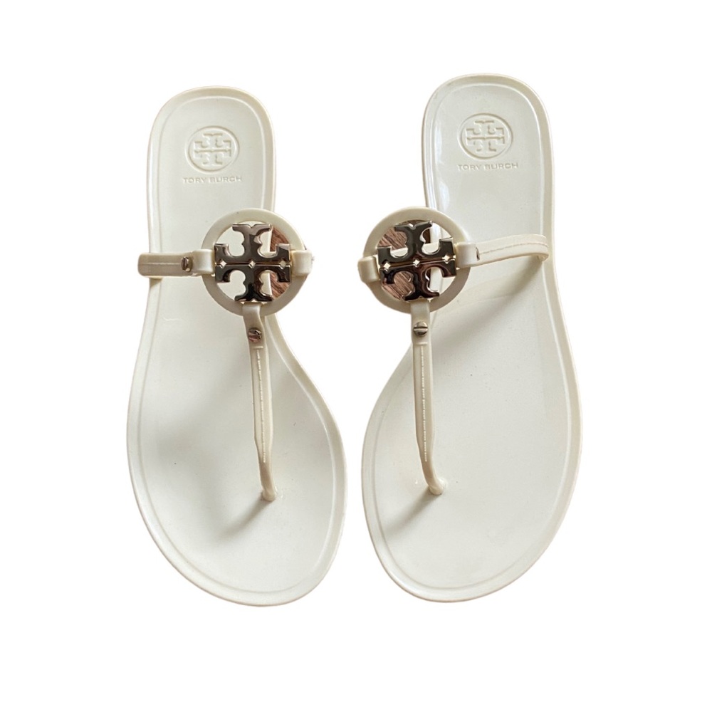 Tory Burch Mini Miller Jelly Sandal, Ivory